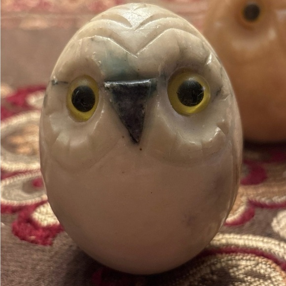 Carved Stone Owl Figurines - Picture 7 of 9